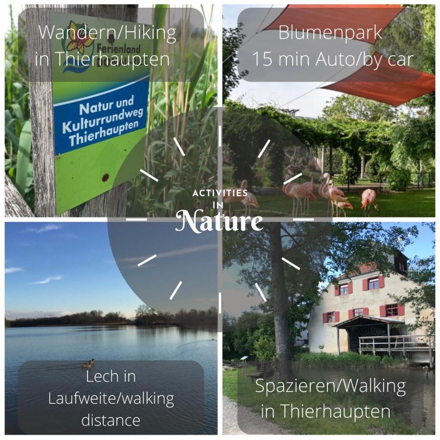 Schones Landleben An Den Lechauen Apartamento Thierhaupten Exterior foto
